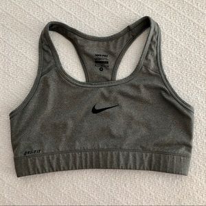 Gray Nike Sports Bra Medium